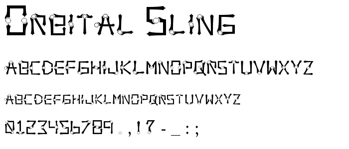 Orbital Sling font